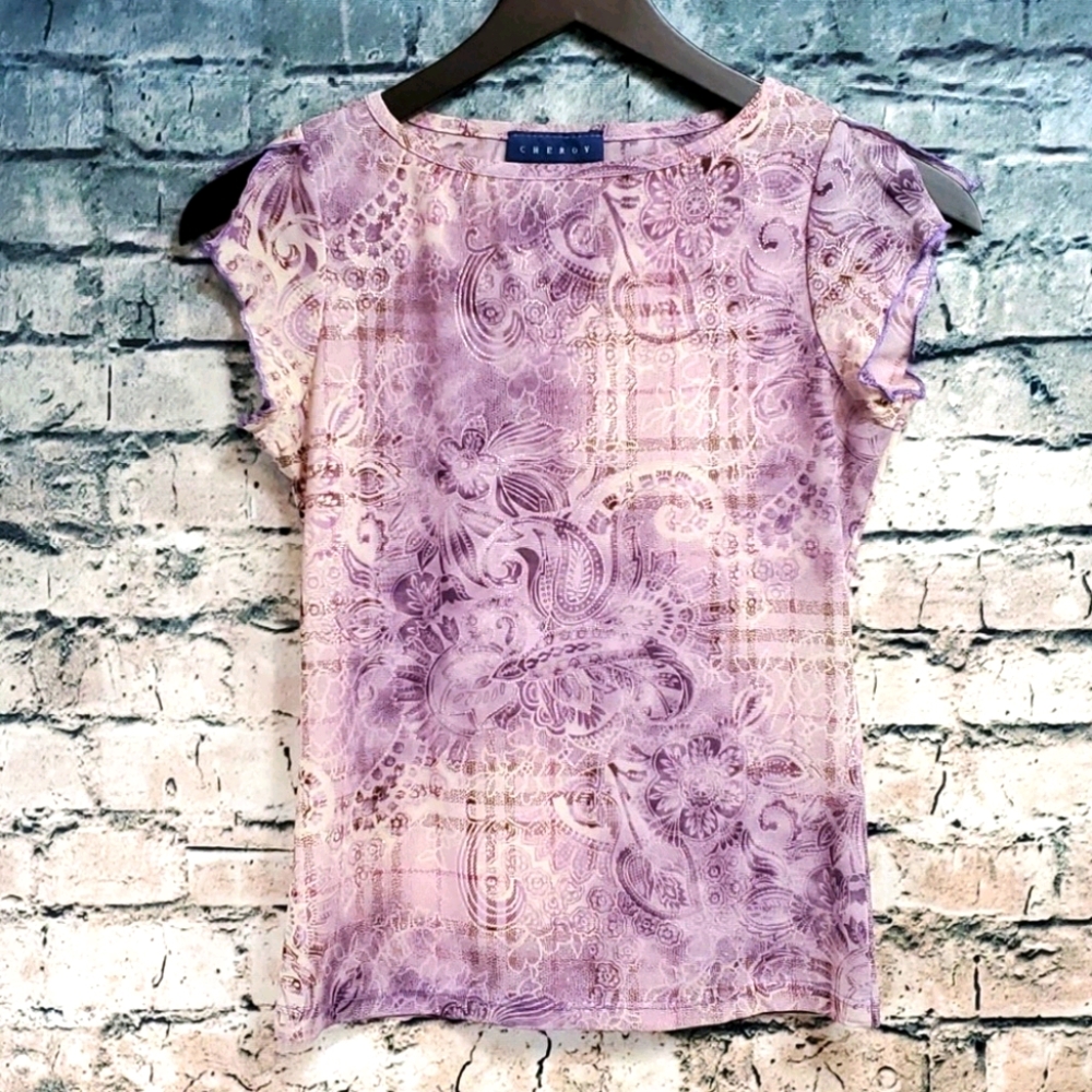 5/$30 🎀 Cheroy | Romantic Flirty Streetwear Mesh Top